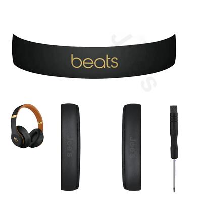 Genuine Replacement Ear Pad + Headband Arch Beats By Dre Studio 3 (Midnight)