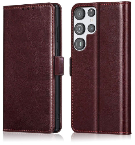 Custodia in pelle per Samsung Galaxy S22 Ultra 5G portafoglio card cover/vetro temperato - Foto 20 di 24