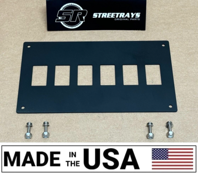 SR] Center Dash Console Plate Panel 6 Rocker Switch Yamaha Rhino