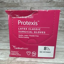 Cardinal Health Protexis Latex Classic Surgical Gloves 1 Box Size 8.5 *See Date*