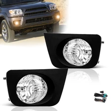 Fog Lights Assembly for 2006-2009 Toyota 4Runner with Switch&Wiring Kit Bulbs
