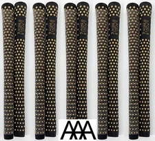 GOLF PRIDE GRIPS DIMPLE Half 1/2 CORD Black & Gold 58 Ribbed [QTY 1] NEW