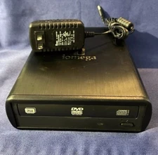 DVD BURNER USB iomega EXTERNA  PART # DVDRW22X-U USED  GOVT SURPLUS W POWER CORD