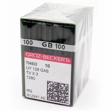100 Pk. Groz-Beckert UY128GAS UYX128GAS TVX3 Industrial Sewing Machine Needles