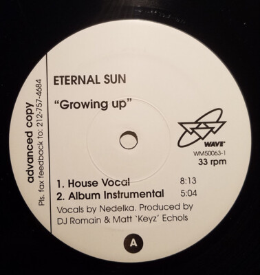 Eternal Sun - Growing Up (12'', Promo)