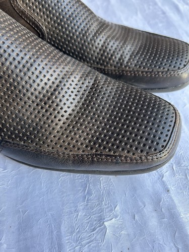 Croft Mens Brown Leather Flat Shoes Slip On Dress Shoe Size Eu 42 FAST POST - Picture 3 of 11