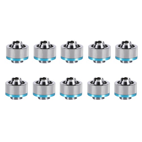 Shyrrik 10pcs Brass Fittings Kit G1/4' External Thread for 10X16mm PVC Soft Tube - Photo 10/14
