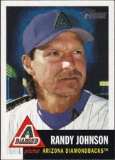 2002 Topps Heritage #10b - Randy Johnson Night Variation SP