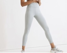 Madewell Flex High-Rise 25" Leggings - Sz M, Blue Horizon