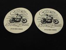 CALIFORNIA SUPEBIKE VINTAGE (2) STICKERS - 1970 - 80'S + OTHER MX STICKERS AVAIL