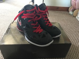 black and red lebron 8