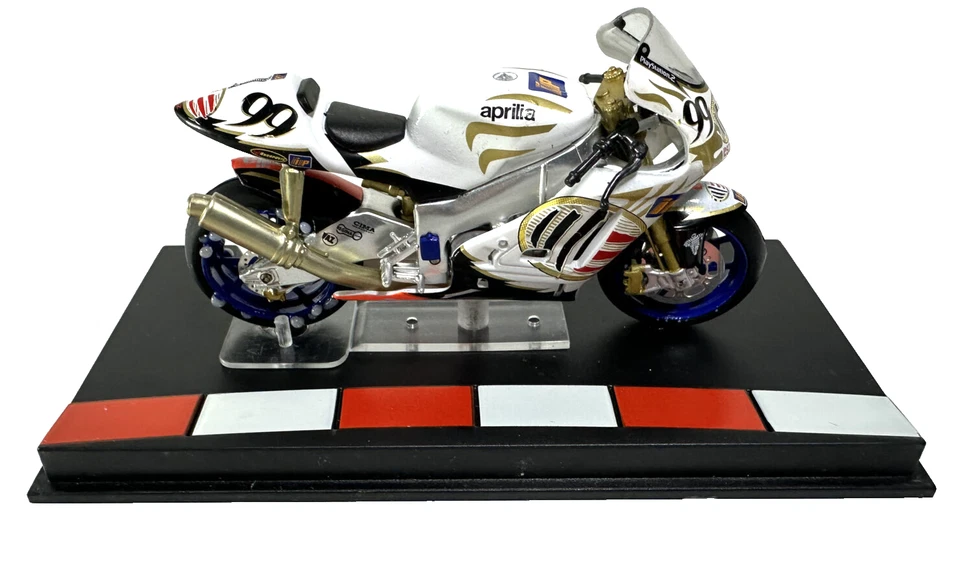 MODELLINO MOTO DIECAST APRILIA RS3 JEREMY McWILLIAMS 2004 1/24 - Immagine 4 di 4