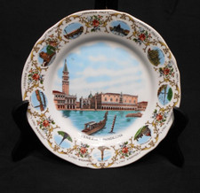 Piatto porcellana decoratore Venezia vintage Venezia panorama souvenir Italia