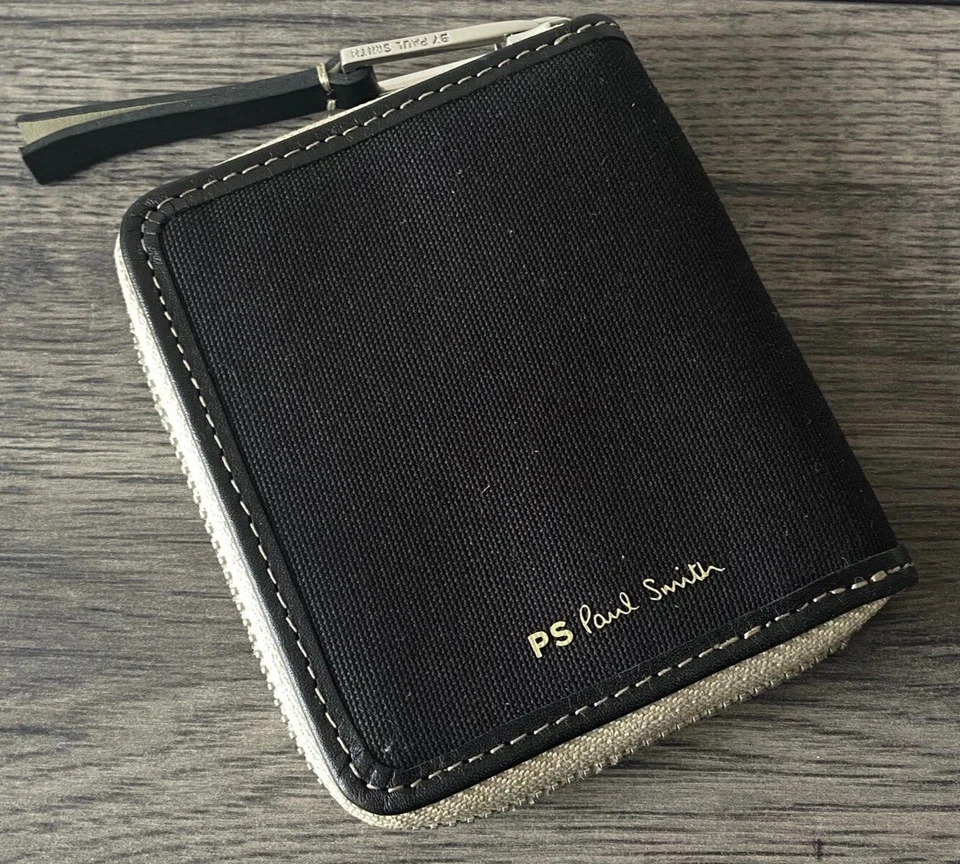 CARTERA TARJETERO PS PAUL SMITH MULTIRAYAS LONA CEBRA VENTA AL POR MENOR NUEVA EN CAJA Foto 4 de 4