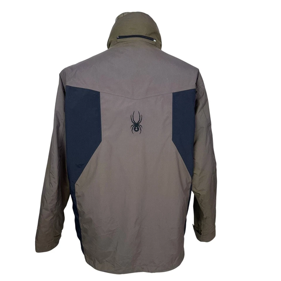 Abrigo chaqueta de esquí vintage Spyder XT 5000 para hombre XL gris con forro acolchado negro Foto 4 de 4