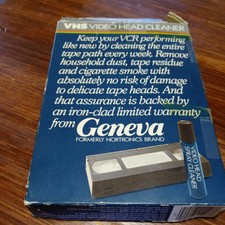 Vhs Video Head Cleaner Geneva Vcr130