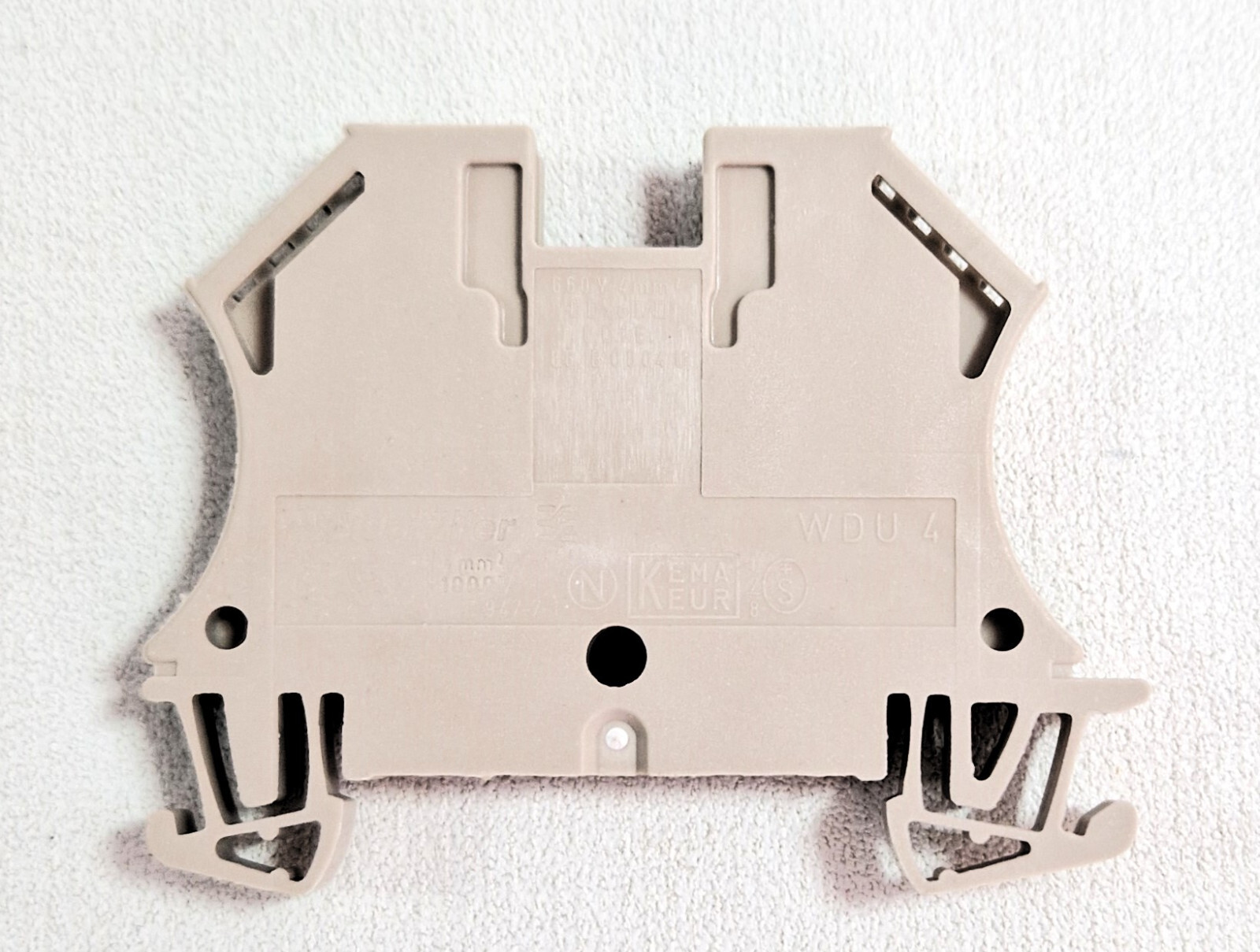 Weidmüller 102010 Terminal Block For DIN Rail Mounting 2-Pole | eBay