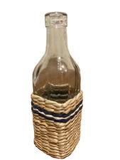 Ashland Sand Sea Beach 8" Glass Bottle Nautical Ocean Home Tabletop Decor