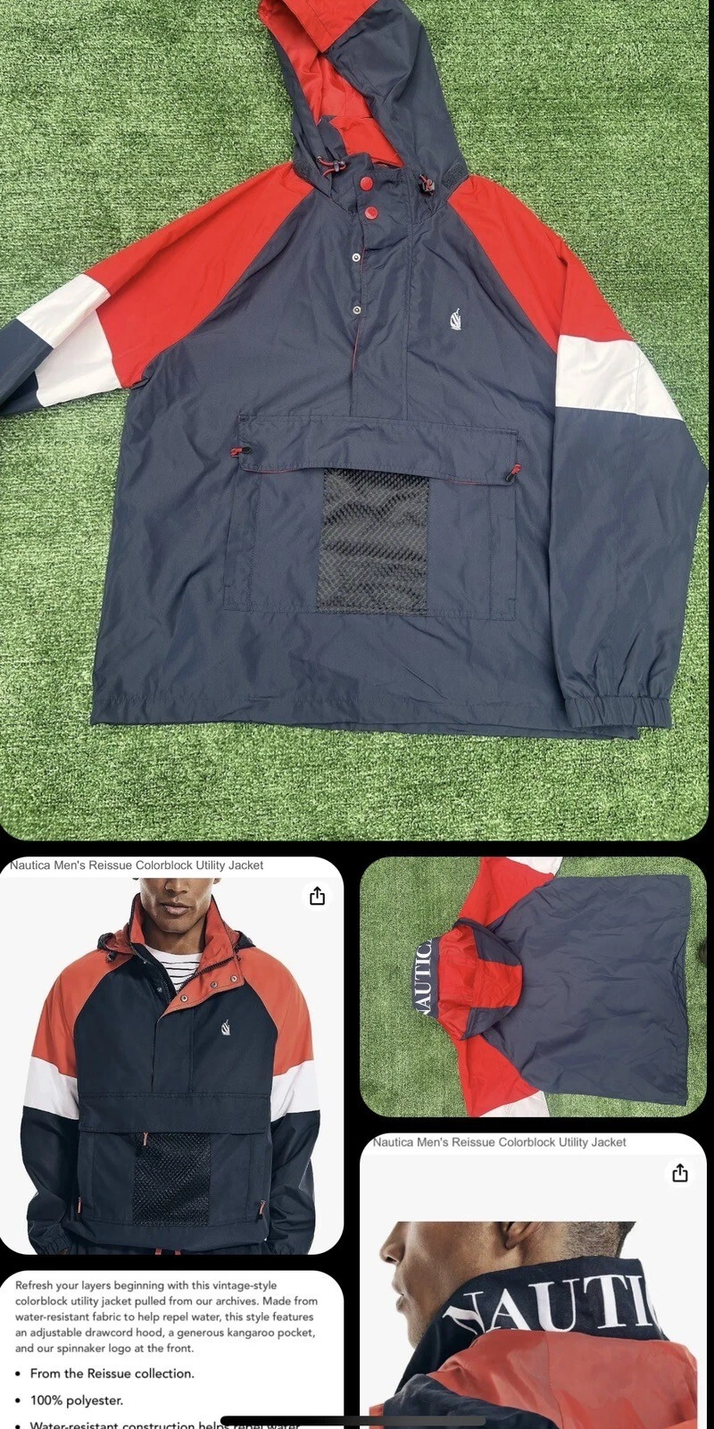 Grande veste utilitaire NAUTICA REISSUE COLORBLOCK coupe oversize