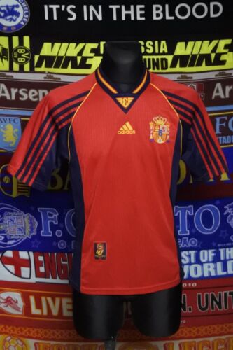 4.5/5 Spain adults S 1998 home football shirt jersey trikot camiseta soccer