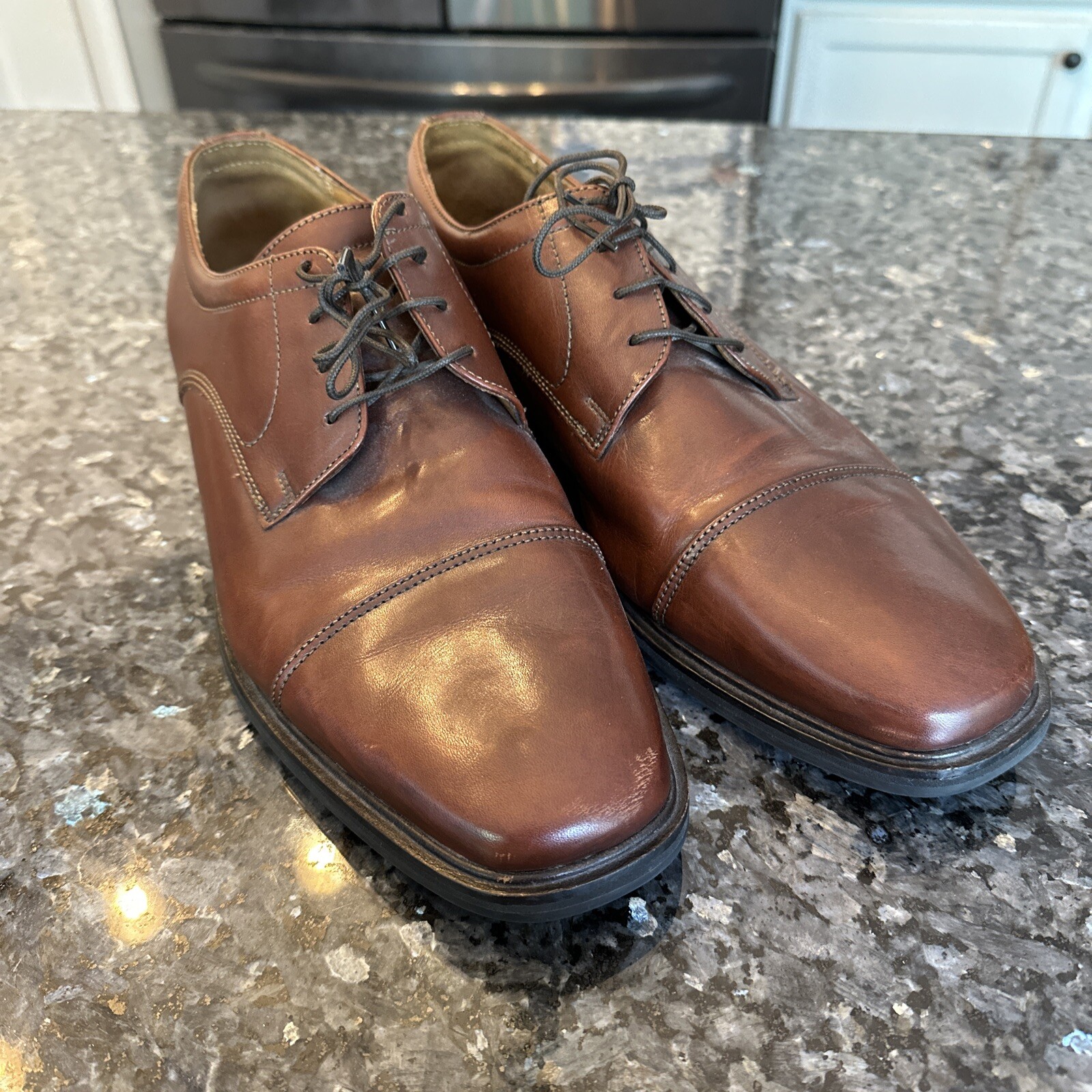 SAOLA Scarpe eleganti Oxford Florsheim 11031 03 marroni stringate da uomo taglia 11 US D larghezza