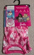 Cuddl Duds Girls Small BARBIE Warm Theral Baselayer Underwear 2-Piece Set 25