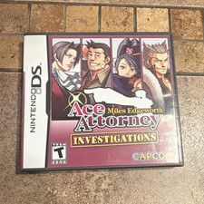 Capcom Ace Attorney Investigations: Miles Edgeworth DS, Manual Included