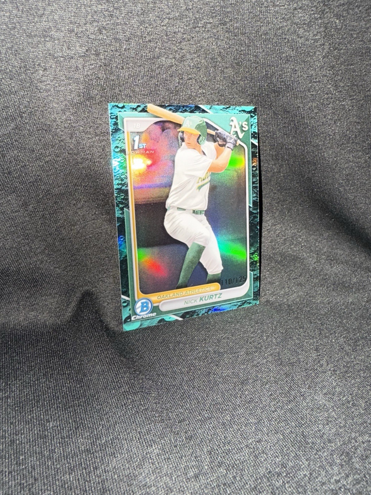 2024 Bowman Draft - Chrome Nick Kurtz #BDC-56 Aqua Lunar Refractor /125 (RC)