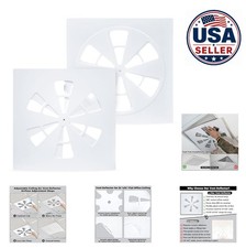 Adjustable Ceiling Vent Deflector 24x24 ABS Air Conditioning Cover HVAC