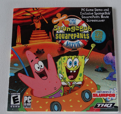 SpongeBob SquarePants Movie PC CD ROM Game Demo Slurpee -New-Not sealed