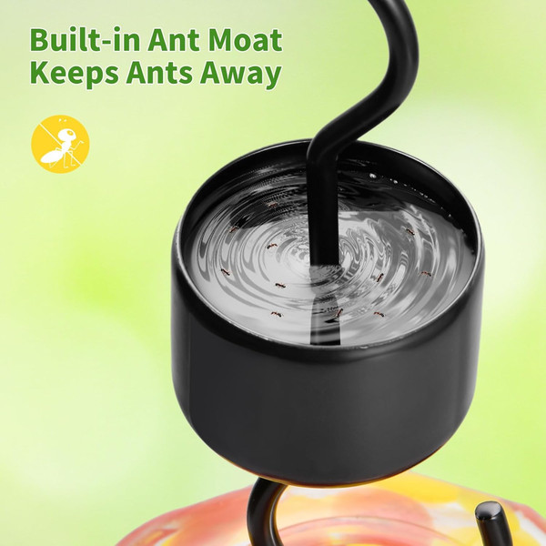 Alternate view of Smart Glass Hummingbird Feeder Camera, Solar Powered Hummingbird Feed