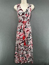 Boho Tropical Resort Maxi Dress UK20 Beach Holiday Tassel Side Split