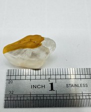 Vtg Estate Colored Sea Glass DAVENPORT BOTTOM 5.1g Small JQ Orange And Clear