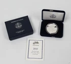 2010 W Silver American Eagle One Ounce Proof $1 Dollar Coin with Box COA