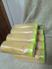 Set Of 2 BOMEI PACK Pre-Taped Masking Paper for Painting 4 Rolls - 12 in x 50 ft