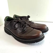 Clarks Brown Leather Lace Up Low Top Casual Comfort Loafer Mens Shoes Size 10.5M