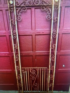 Vintage Iron Arbor with Gate - Circa 1940's