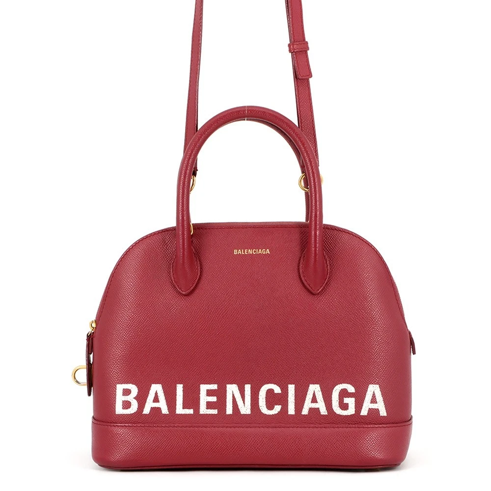 Balenciaga — BALENCIAGA Ville top handle Size S Leather Red 518873