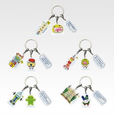 Set of 5 Ichiban Kuji Tamagotchi Puchi Puchi Omisetchi G Prize Acrylic Charm New