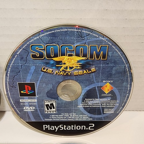 SOCOM U.S. Navy SEALs 1 , 2 , 3 Sony PlayStation 2 PS2 Bundle Disc Only 4 Games - Picture 3 of 6