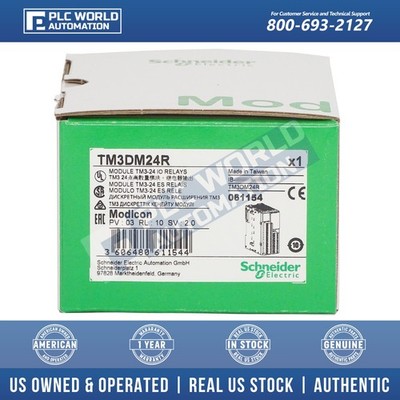 Schneider TM3DM24R TM3-24 Discrete I/O Module, 24 I/O, Screw Terminals Brand New