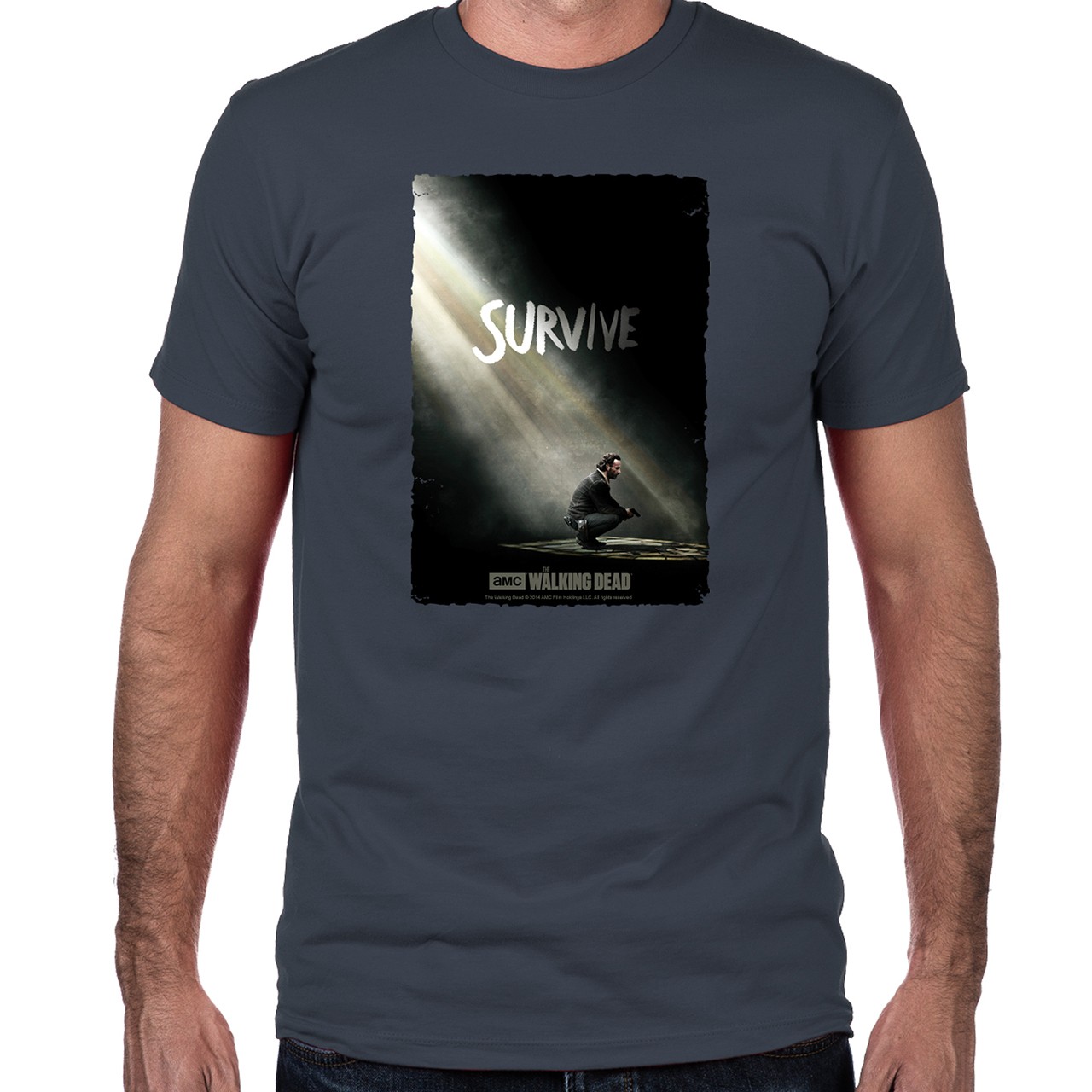Walking Dead, Survived Men's T-shirt (Small)