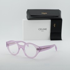NEW Celine CL50123I 078 Shiny Lilac 48mm Eyeglasses
