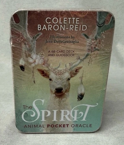 SEALED The Spirit Animal Oracle 68 Card Deck Tin Colette Baron Reid NEW - product listing photo