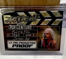 Leaf Pop Century And Action Christopher Lloyd Back to the Future 1/1 Proof