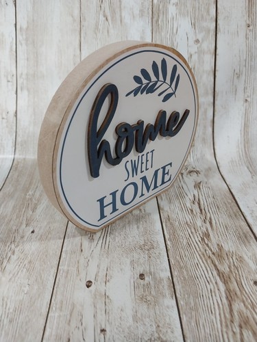 New! "Home Sweet Home" Beach Lake Wood Sign Decor Ocean Coastal Farmhouse Trays - Picture 4 of 8