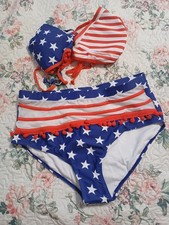 Red,White Blue 2 Pc Bathing Suit ------ Size 2XL