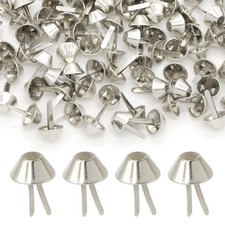 200 PCS 15mm Silver Metal Bag Feet Studs, Purse, Handbag, Nailheads, DIY Craft