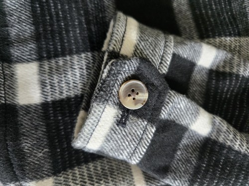 Old Navy Girl's Size Large (10/12) Black + White Plaid Shacket Tunic Jacket - Picture 6 of 8