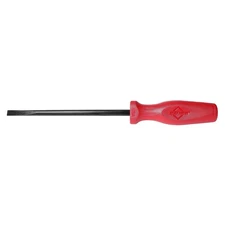 27341 USA Slotted Screwdriver 3/8-Inch x 8-Inch with Red Comfort Grip Handle